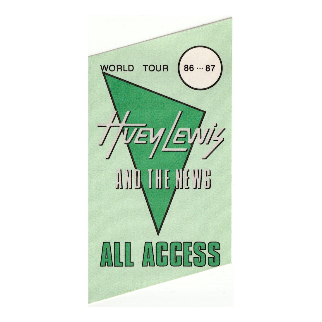 Huey Lewis - World Tour - 1986 - 1987 Backstage Pass (1 of 1)
