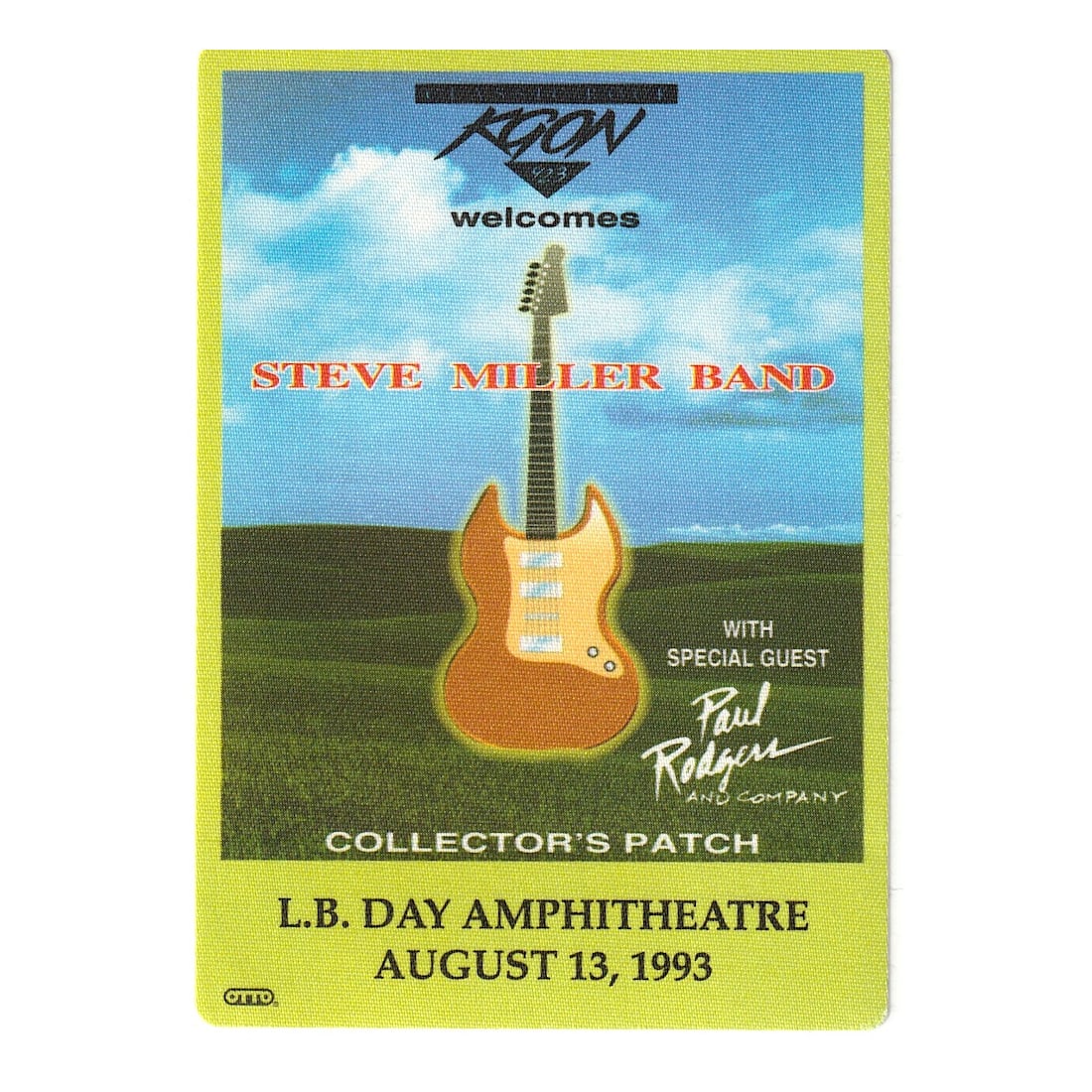 Steve Miller Band - Wide River Tour - 1993 Backstage Pass (1 of 1)