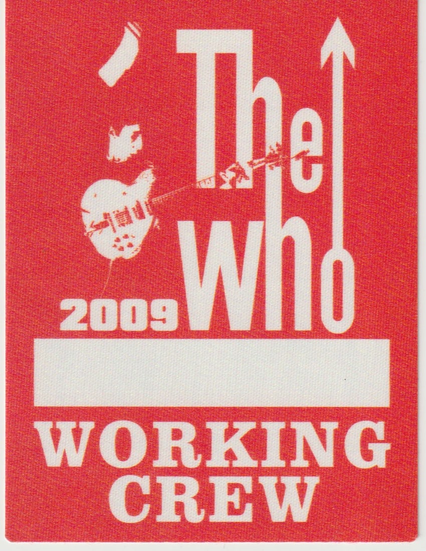 The Who - World Tour - 2009 Backstage Pass (1 of 1)