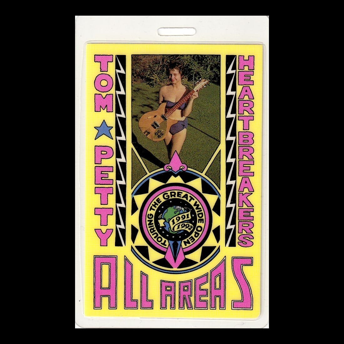 Tom Petty & The Heartbreakers - Touring the Great Wide Open Tour - 1991 - 1992 Laminated Backstage (1 of 1)