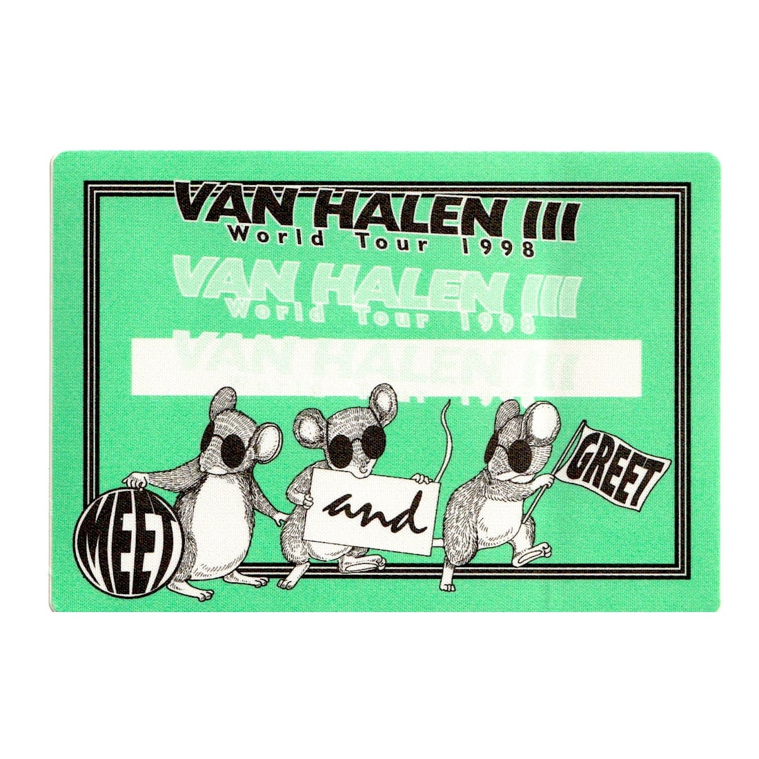 Van Halen - Van Halen III Tour - 1998 Backstage Pass (1 of 1)