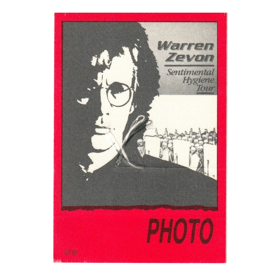 Warren Zevon - Sentimental Hygiene Tour - 1987 Backstage Pass (1 of 1)