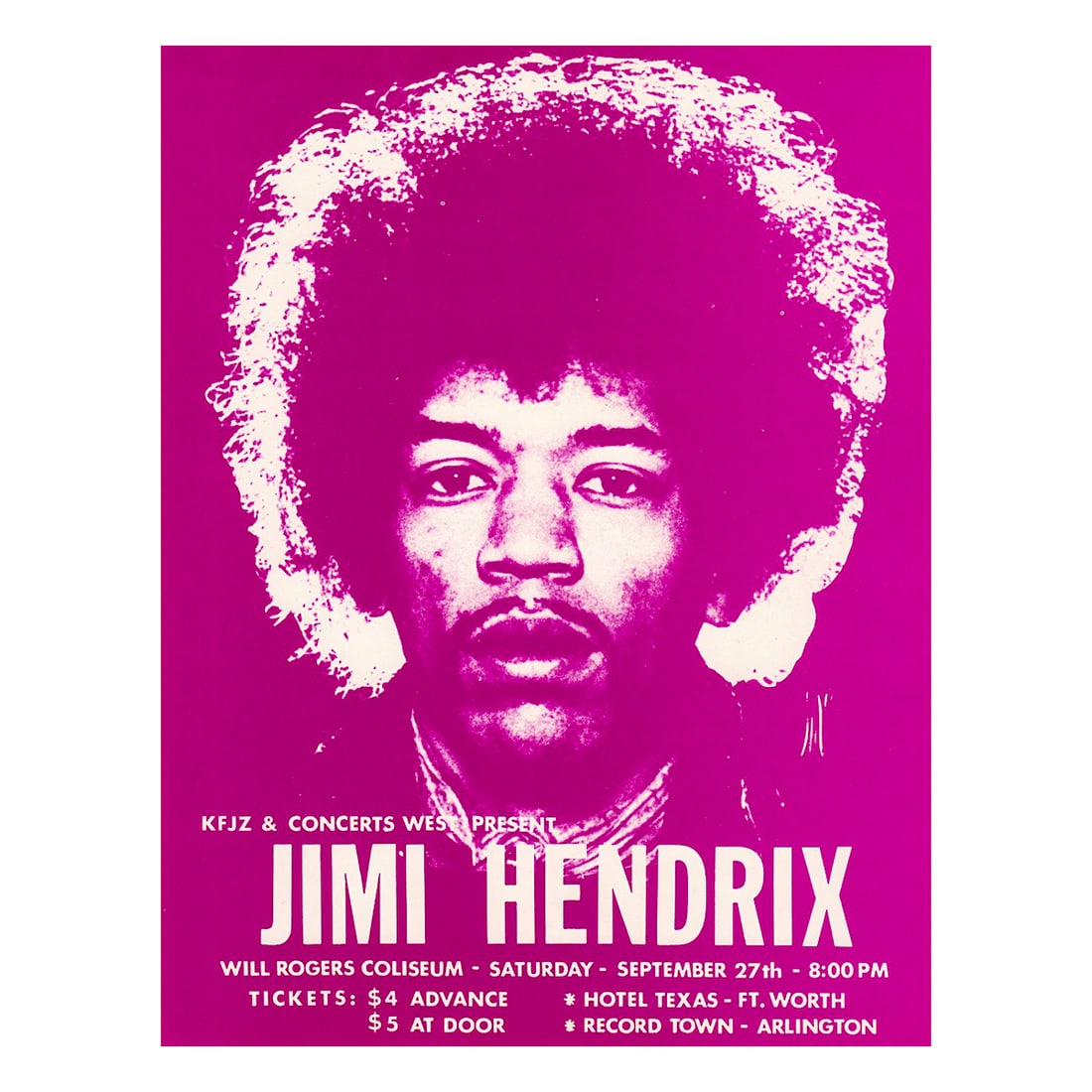 Jimi Hendrix - 1969 Concert Handbill (1 of 1)