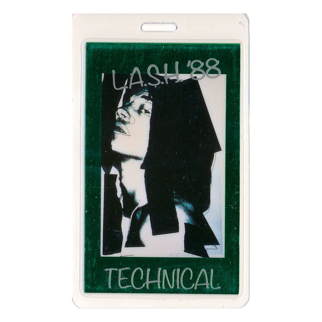 Mick Jagger - 1988 Laminated Backstage Pass: SIR MICK JAGGER (English Singer-Songwriter) Authentic 1988 Mick Jagger 'Primitive Cool Tour' Crew Laminated Backstage Pass. Venue: Sydney Entertainment Centre, Sydney, Australia. Dated: October 21, 19