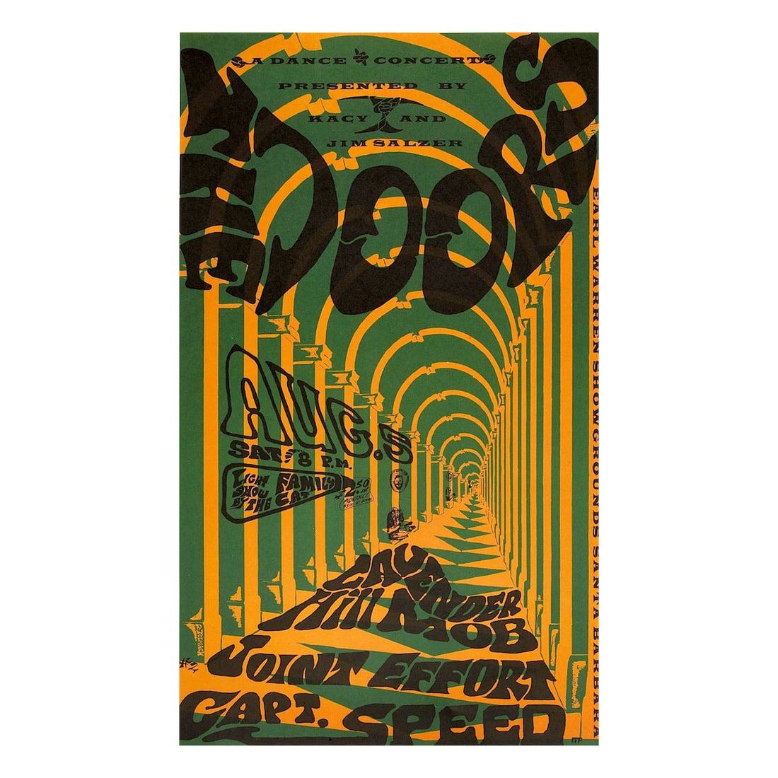 The Doors - 1967 Jim Salzer Concert Poster (1 of 1)