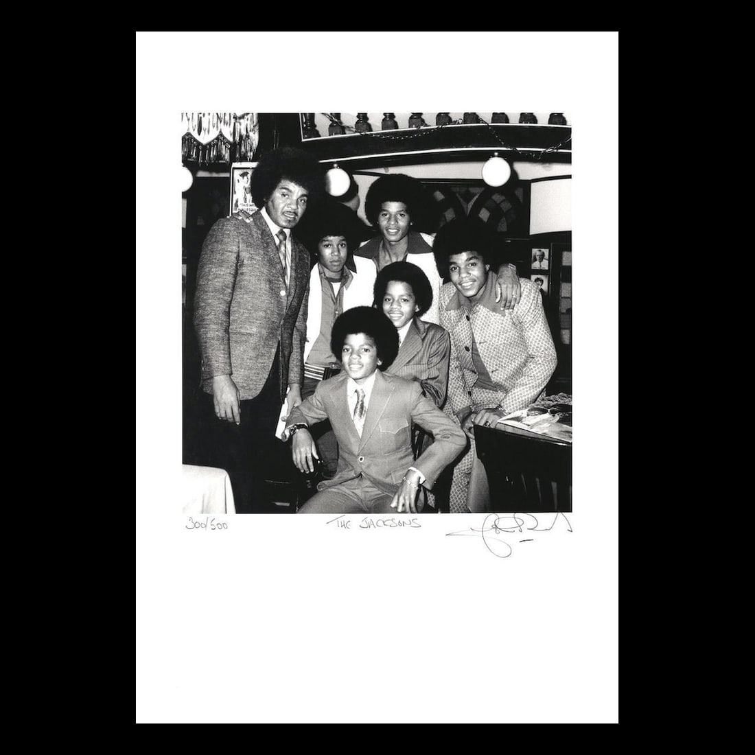 The Jacksons - 1973 Hand-Signed Ltd Edition Print (1 of 1)