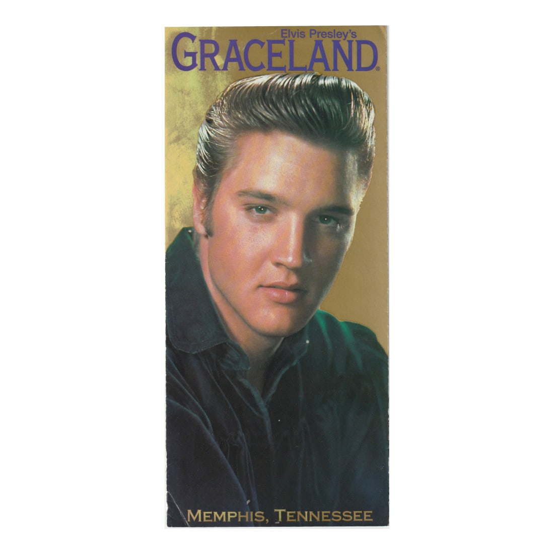 Elvis Presley - Graceland Promotional Brochure: Elvis Presley (American Singer & Actor) Authentic 1999 Elvis Presley Graceland Promotional Brochure. Dated: 1999. Includes COA. Folded Dimensions: 4 inches by 9 inches Opened Dimensions: 17 inches by 