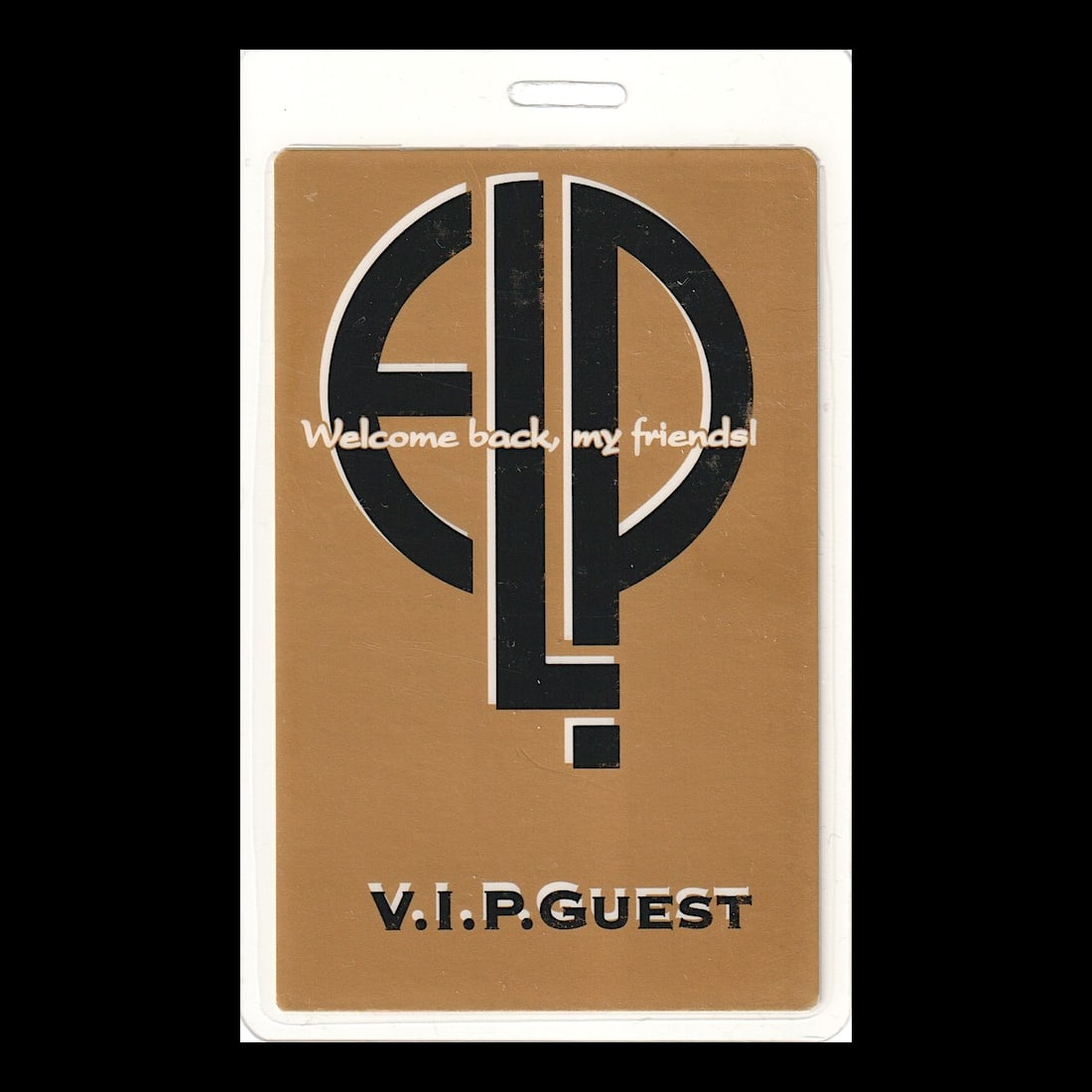 ELP - Welcome Back, My Friends Tour - 1992 Laminated Backstage Pass (1 of 1)