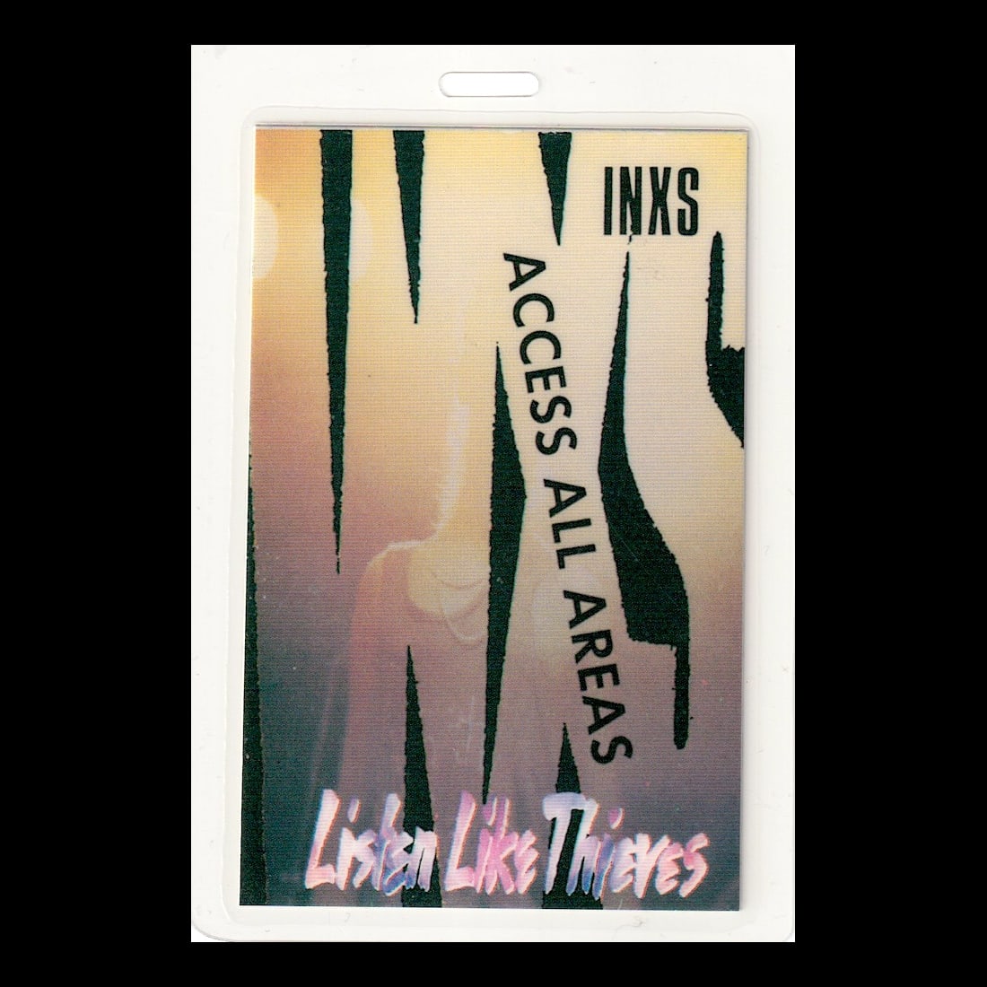 INXS - Listen Like Thieves Tour - Laminated Backstage Pass (1 of 1)