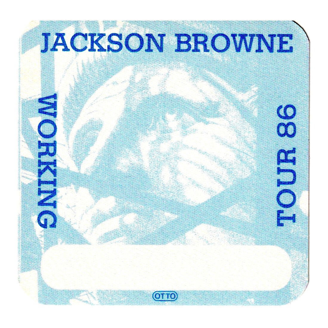 Jackson Browne - World Tour - 1986 Backstage Pass (1 of 1)
