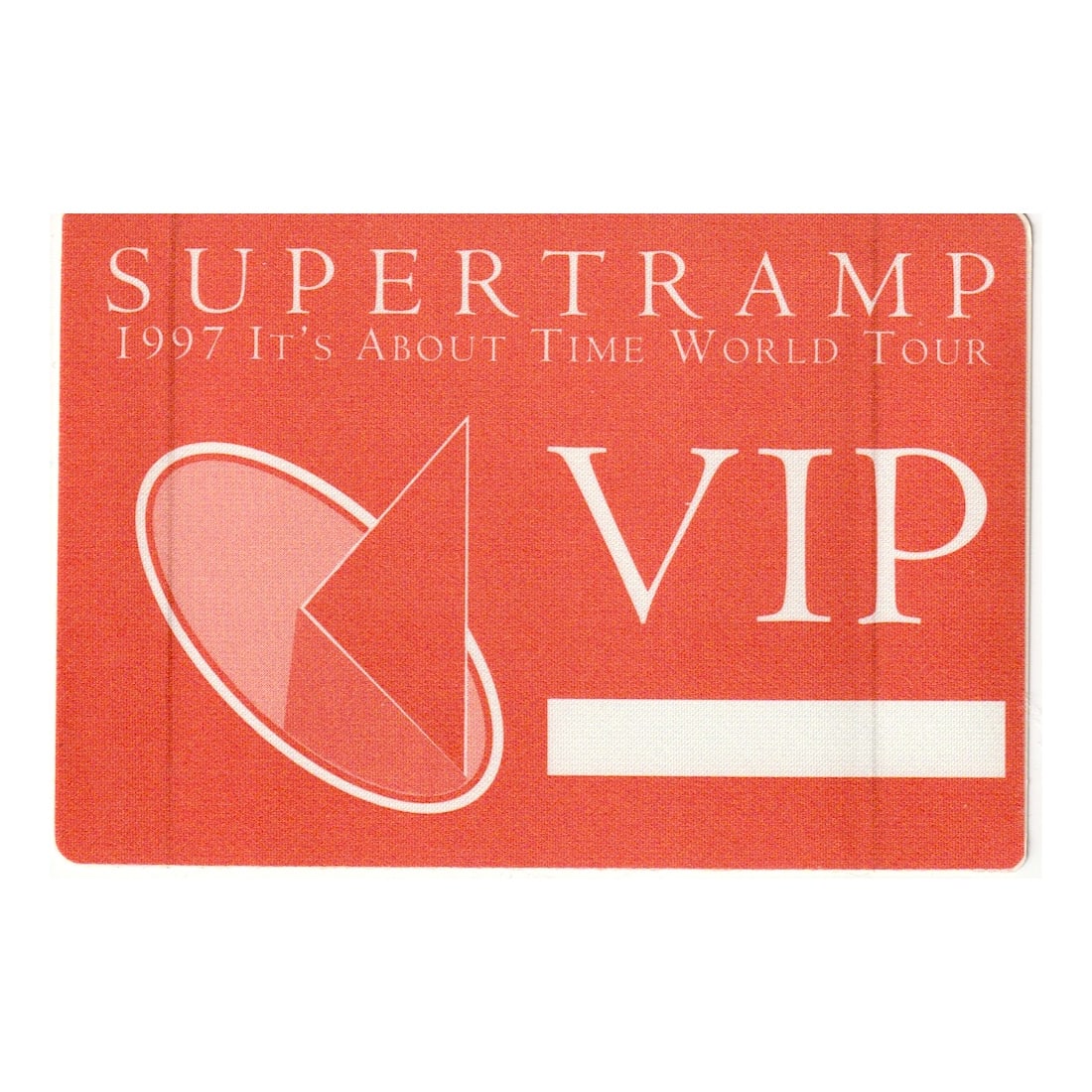 Supertramp - It's About Time World Tour - 1997 Backstage Pass (1 of 1)