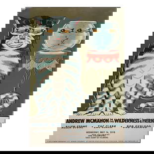 Andrew McMahon - 2018 Fillmore Concert Poster: ANDREW MCMAHON (American Singer-Songwriter) Original & Vintage Bill Graham Presents 2018 Concert Tour Poster featuring Andrew McMahon. Venue: The Fillmore, San Francisco, California. Dated: May 16, 20
