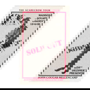 John Mellencamp - Whenever We Wanted Tour - 1991 Backstage Pass: JOHN MELLENCAMP (American Singer-Songwriter) Authentic 1991 Whenever We Wanted Tour Unused Photo Backstage Pass. Manufactured By: OTTO Includes COA. Dimensions: 6 inches by 4 1/4 inches Shipped Flat