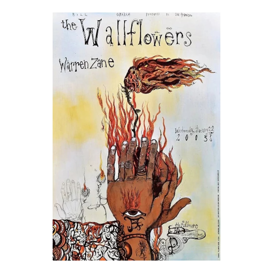 The Wallflowers - 2003 Fillmore Concert Poster (1 of 1)