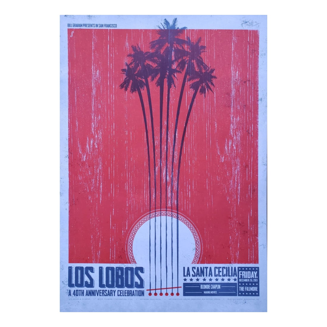 Los Lobos - 2013 Fillmore Concert Poster (1 of 1)