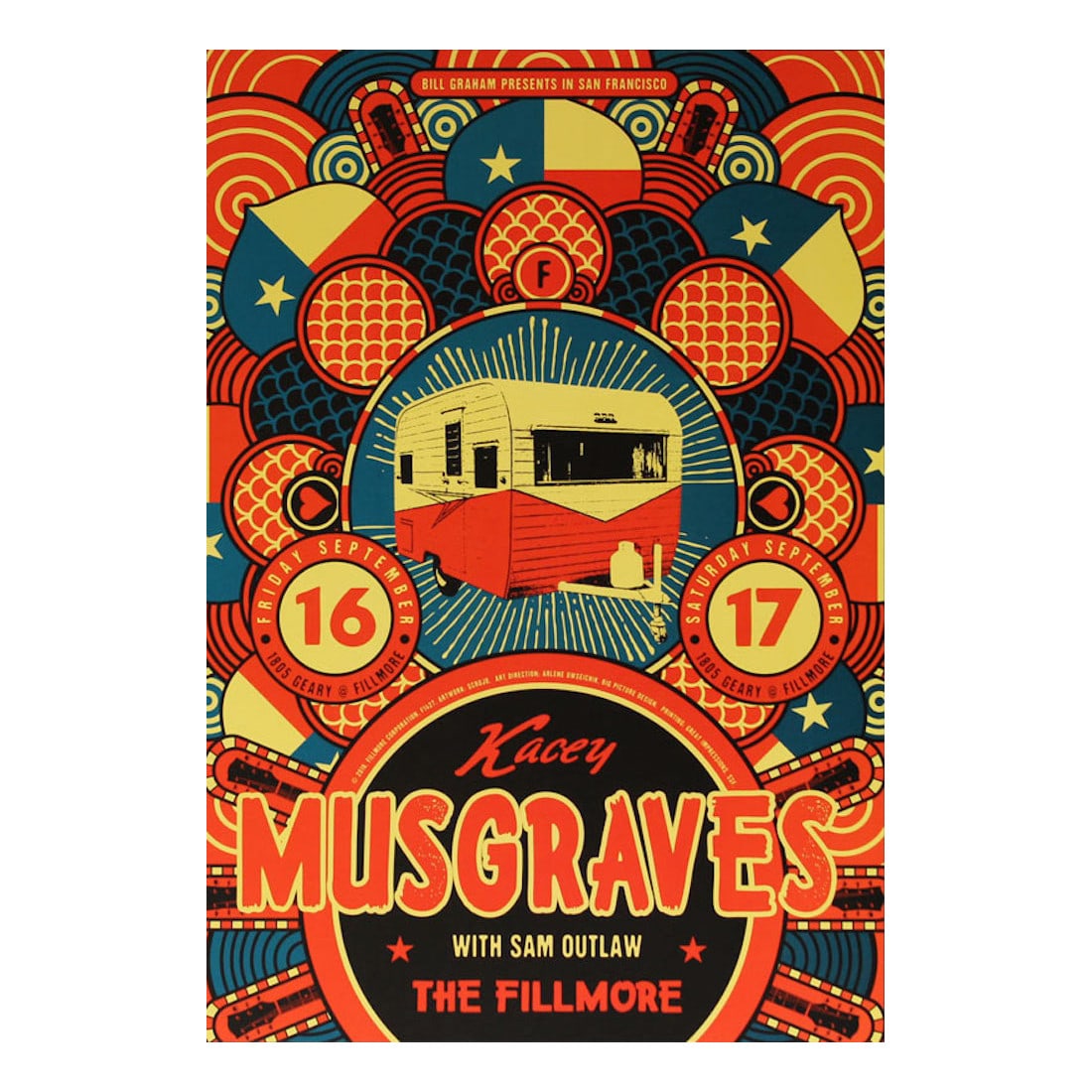 Kacey Musgraves - 2016 Fillmore Concert Poster (1 of 1)