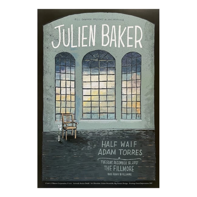 Julien Baker - 2017 Fillmore Concert Poster (1 of 1)