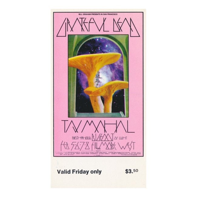 Grateful Dead - Fillmore - 1970 Vintage Concert Ticket (1 of 1)