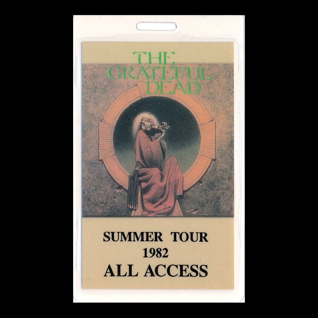 Grateful Dead - 1982 Laminated Backstage Pass (1 of 1)