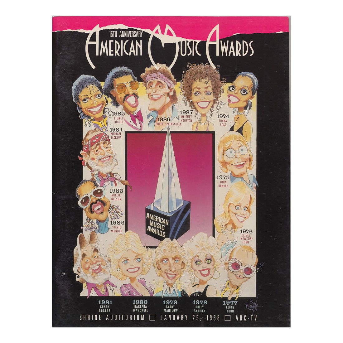 American Music Awards - 1988 Program (1 of 1)