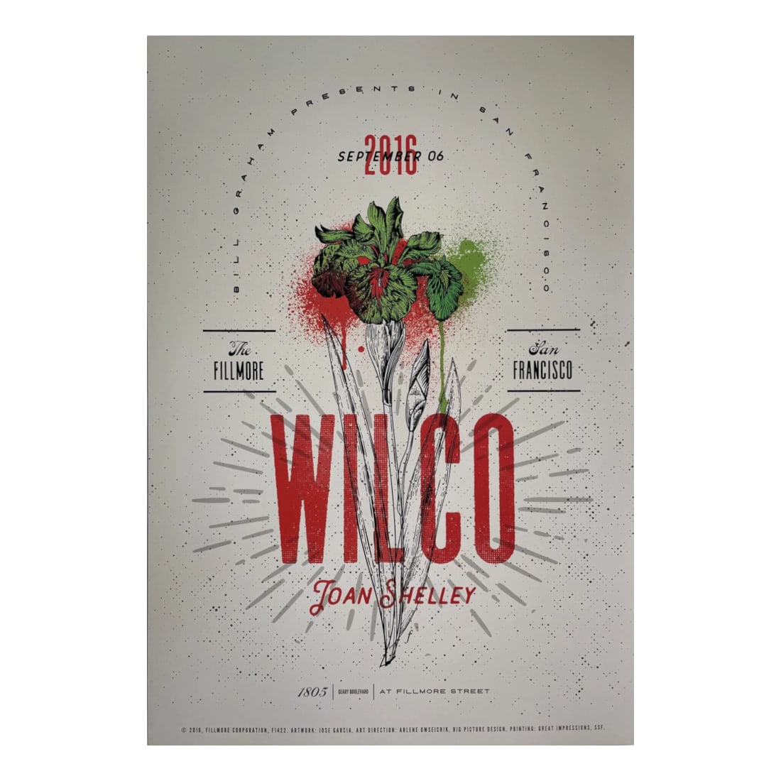 Wilco - 2016  Concert Poster (1 of 1)
