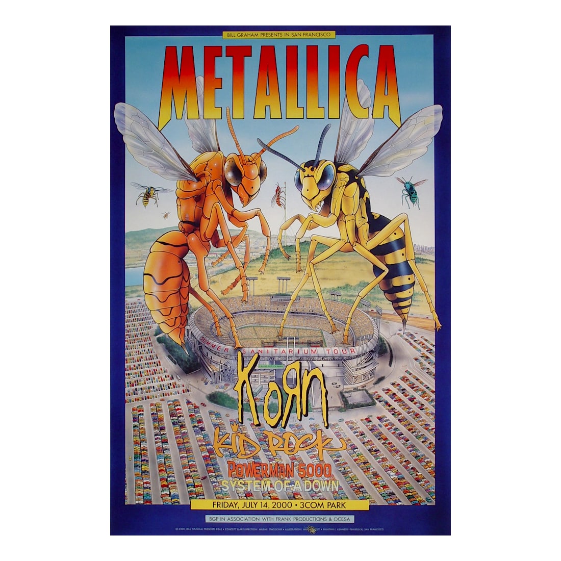 Metallica - Korn - 2000 Concert Poster (1 of 1)