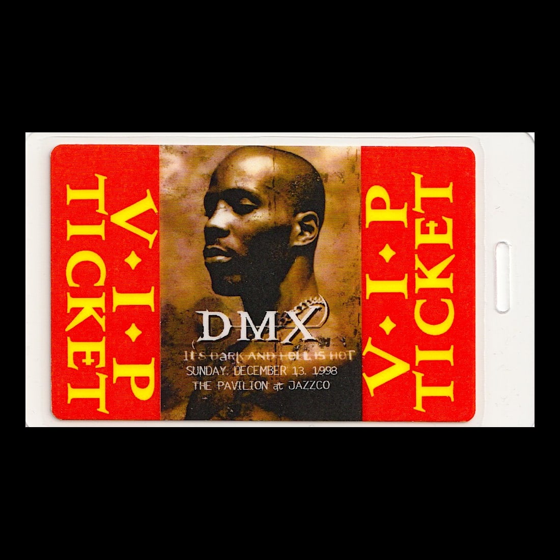 DMX - It's Dark and Hell is Hot Tour - 1993 Laminated Backstage Pass (1 of 1)
