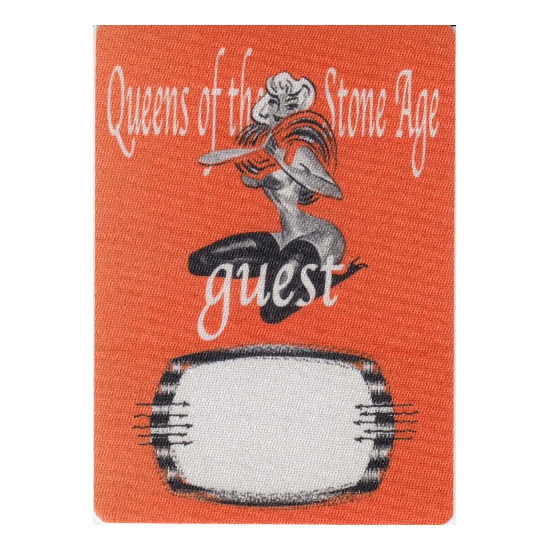 Queens of the Stone Age - Tour - Backstage Pass: QUEENS OF THE STONE AGE (American Rock Band) Authentic Tour Unused Orange Guest Backstage Pass. Manufactured By: OTTO Includes COA. Dimensions: 3 inches by 4 1/4 inches Shipped Flat Shipping can be co