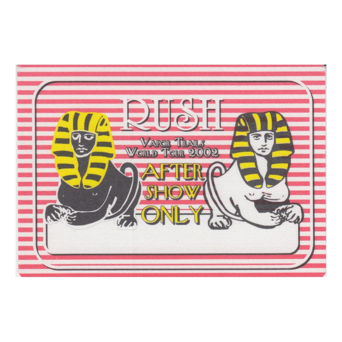 Rush - Vapor Trails Tour - 2002 Backstage Pass (1 of 1)