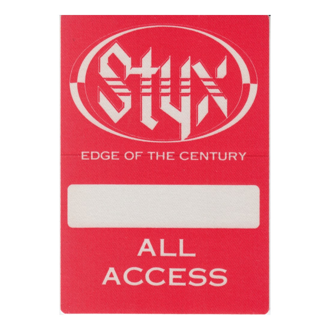 Styx - Edge of the Century Tour - 1991 Backstage Pass (1 of 1)