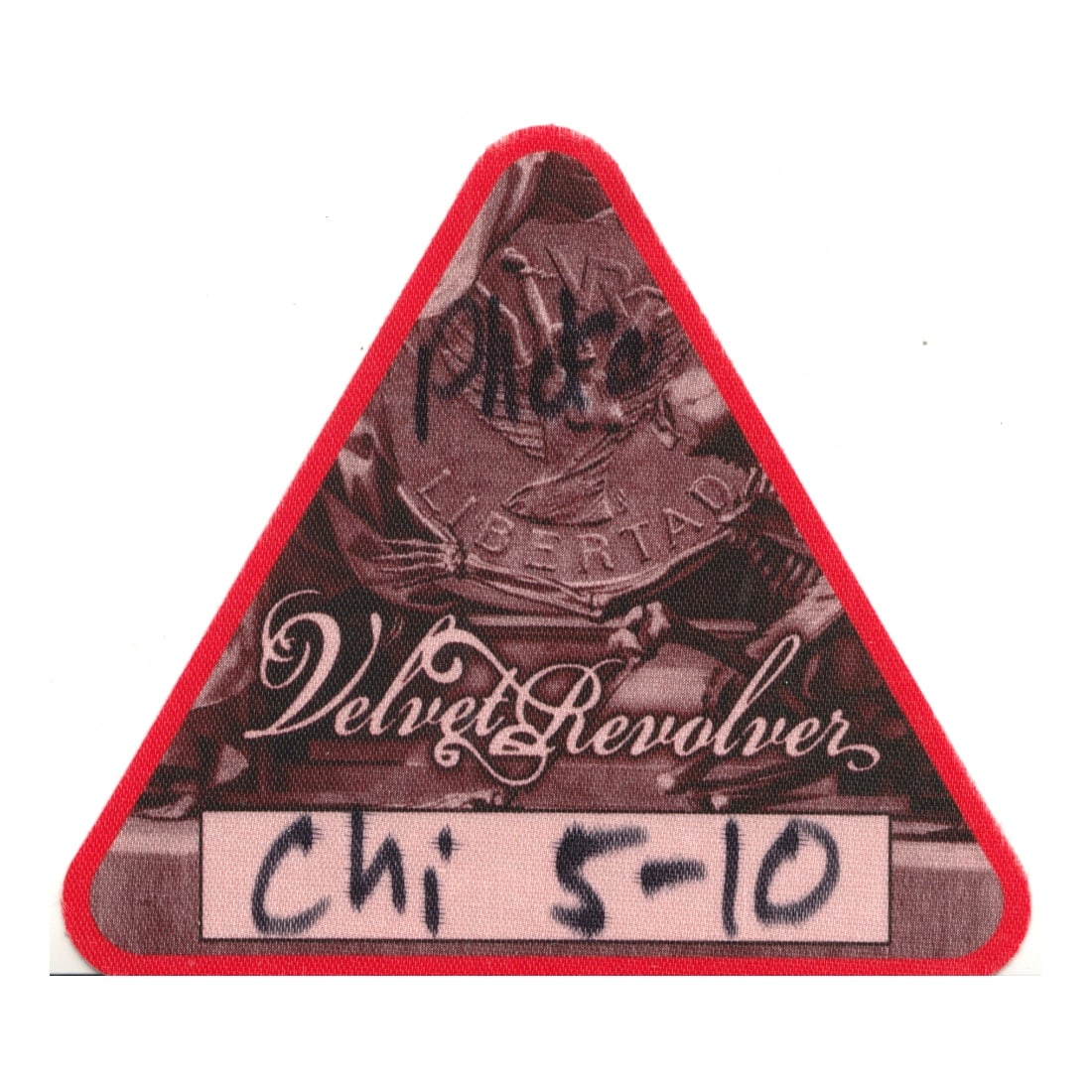 Velvet Revolver - Re-Evolution Tour - 2007 Backstage Pass Red: VELVET REVOLVER (American Hard Rock Supergroup) Authentic 2007 Re-Evolution Tour Unused Photo Backstage Pass Red. Includes COA. Dimensions: 4 1/4 inches by 3 3/4 inches Shipped Flat Shipping can be co