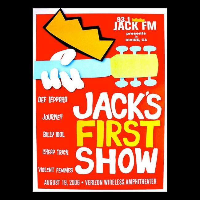 93.1 Jack FM Jack's 1st Show - 2006 Concert Poster (1 of 1)