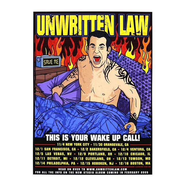 Unwritten Law - 2004 Concert Tour Poster (1 of 1)