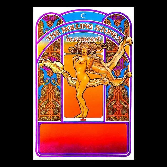 Rolling Stones - David Byrd - 1969 Concert Poster (1 of 1)