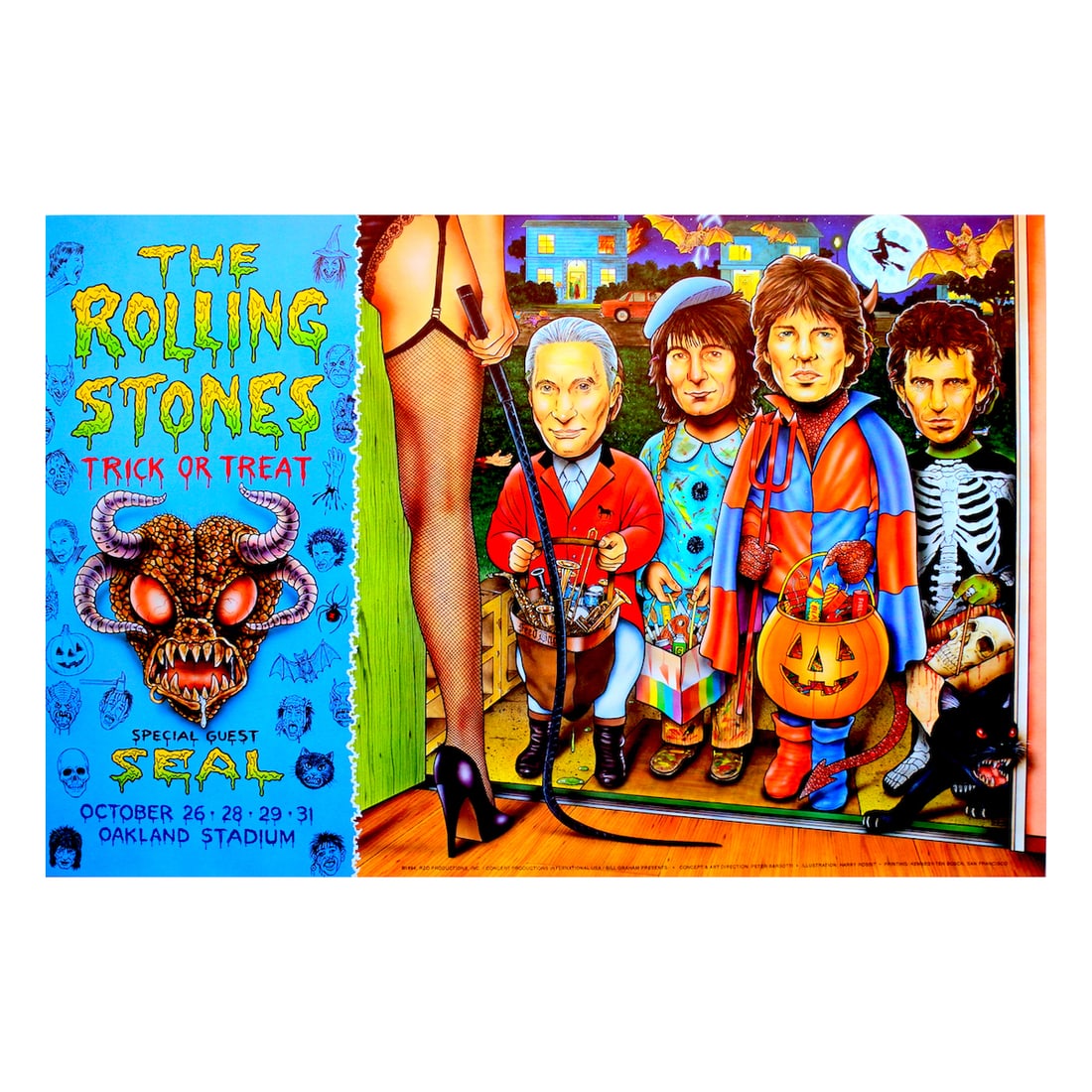 Rolling Stones - 1994 Halloween Concert Poster (1 of 1)