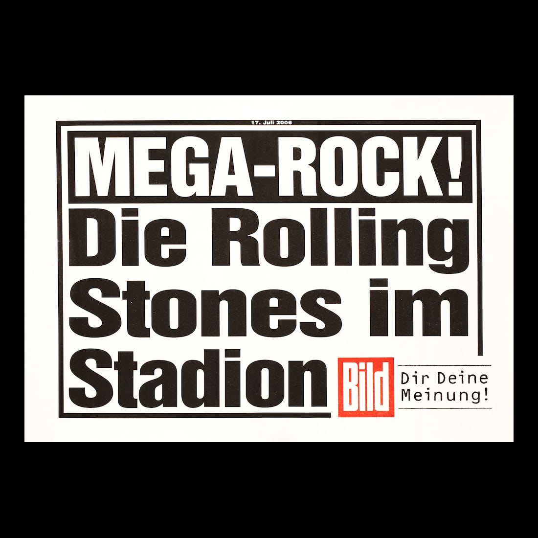 Rolling Stones - Shine A Light - 2008 Vintage Poster: THE ROLLING STONES (English Rock Band) Original & Vintage 2008 personality poster for the Rolling Stones ?Shine A Light? film tagged with ?Filmed Live at the Beacon Theater and using the usual live im