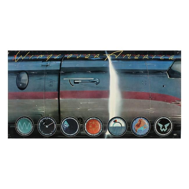 Wings - Wings over America - 1976 Promo Poster: WINGS (Anglo-American Rock Band) Original & Vintage 1976 'Wings over America' Promotional Poster from Capitol Records. 1976 Capitol Records. Includes COA. Dimensions: 36.25 inches by 18 inches