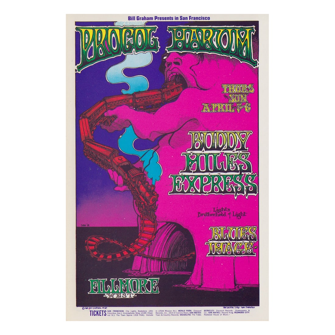 Procol Harum - 1969 Concert Handbill (1 of 1)