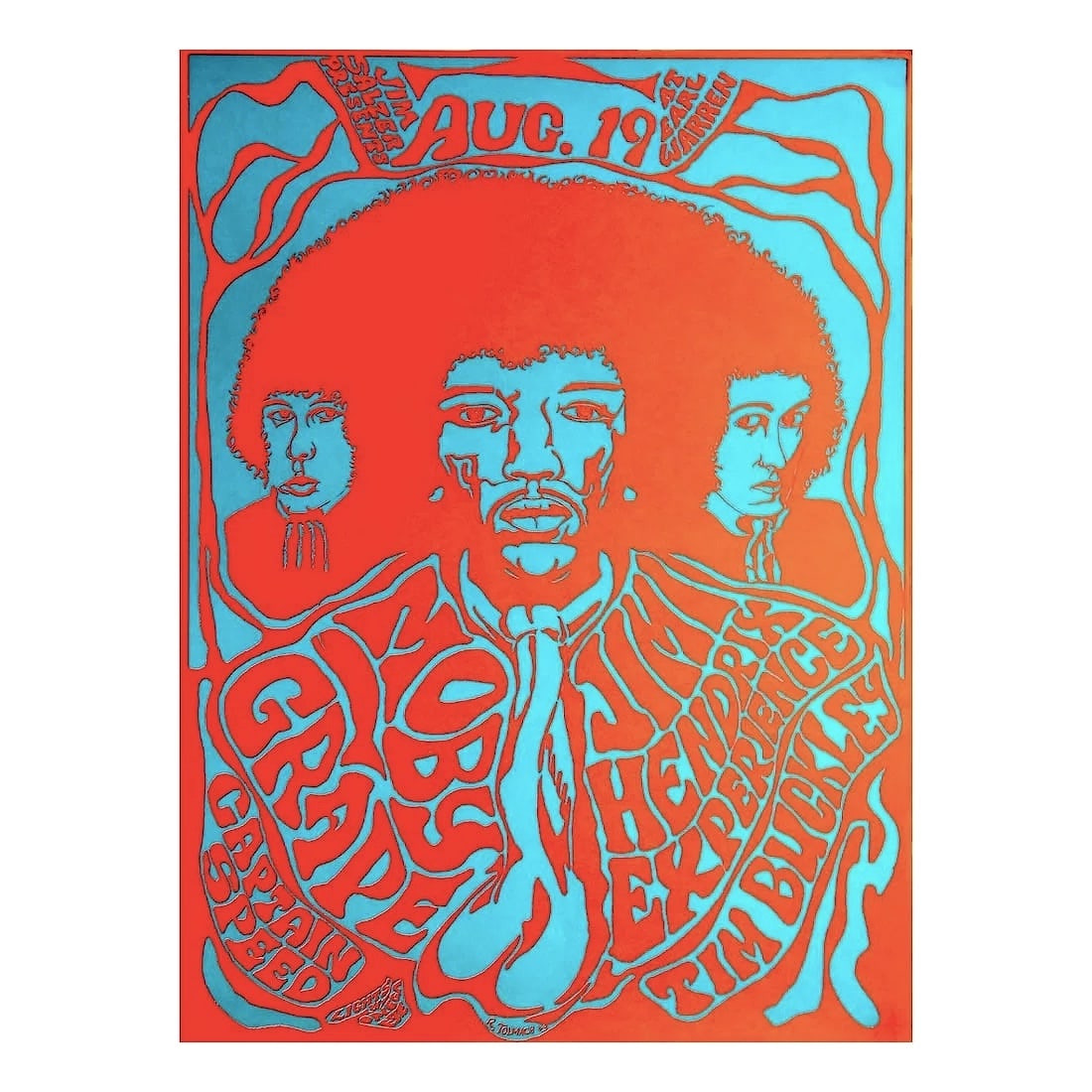 Jimi Hendrix Experience - 1967 Concert Poster (1 of 1)