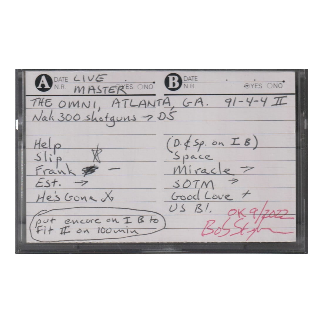 Grateful Dead - 1991 Live Master Sound Board Tape: GRATEFUL DEAD (American Rock Band) Original & Vintage Grateful Dead Live Master Sound Board Tape from the Concert at Atlanta on 4/4/1991 (Second Half). DISCLAIMER: I hereby declare that we do not own 