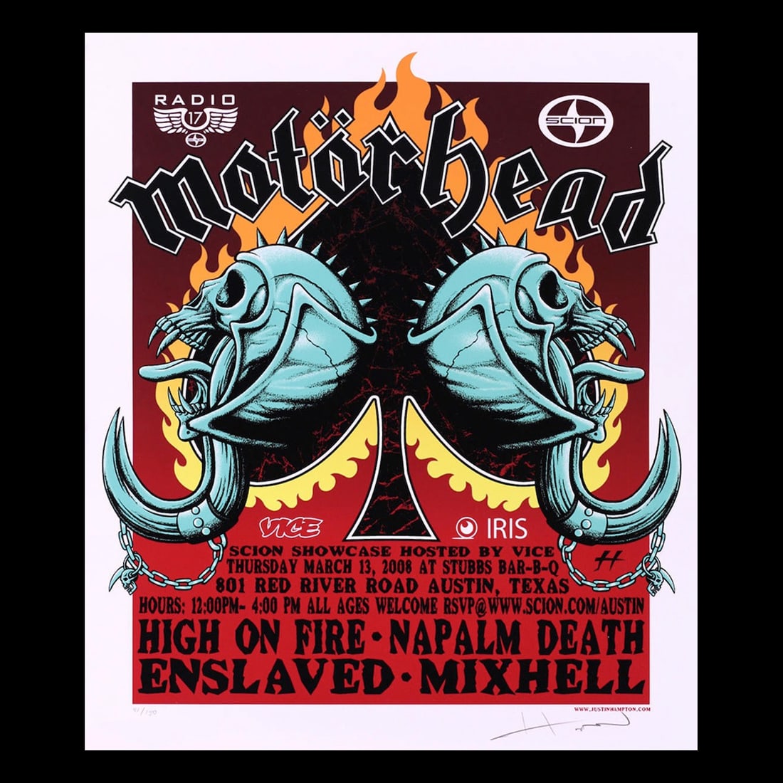 Motorhead - 2008 Ltd Edition Concert Poster (1 of 1)