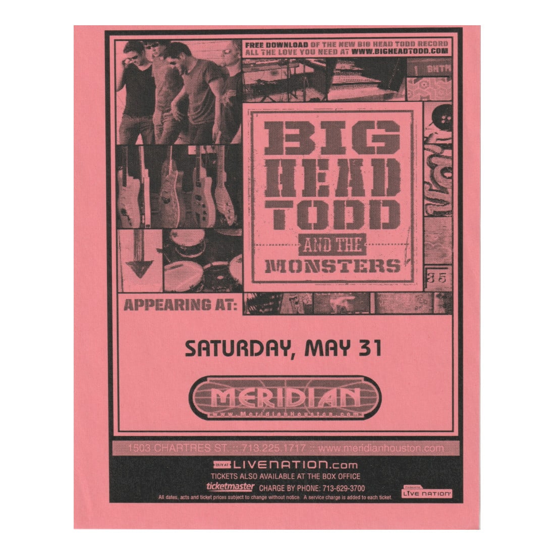Big Head Todd - 2008 Concert Handbill (1 of 1)