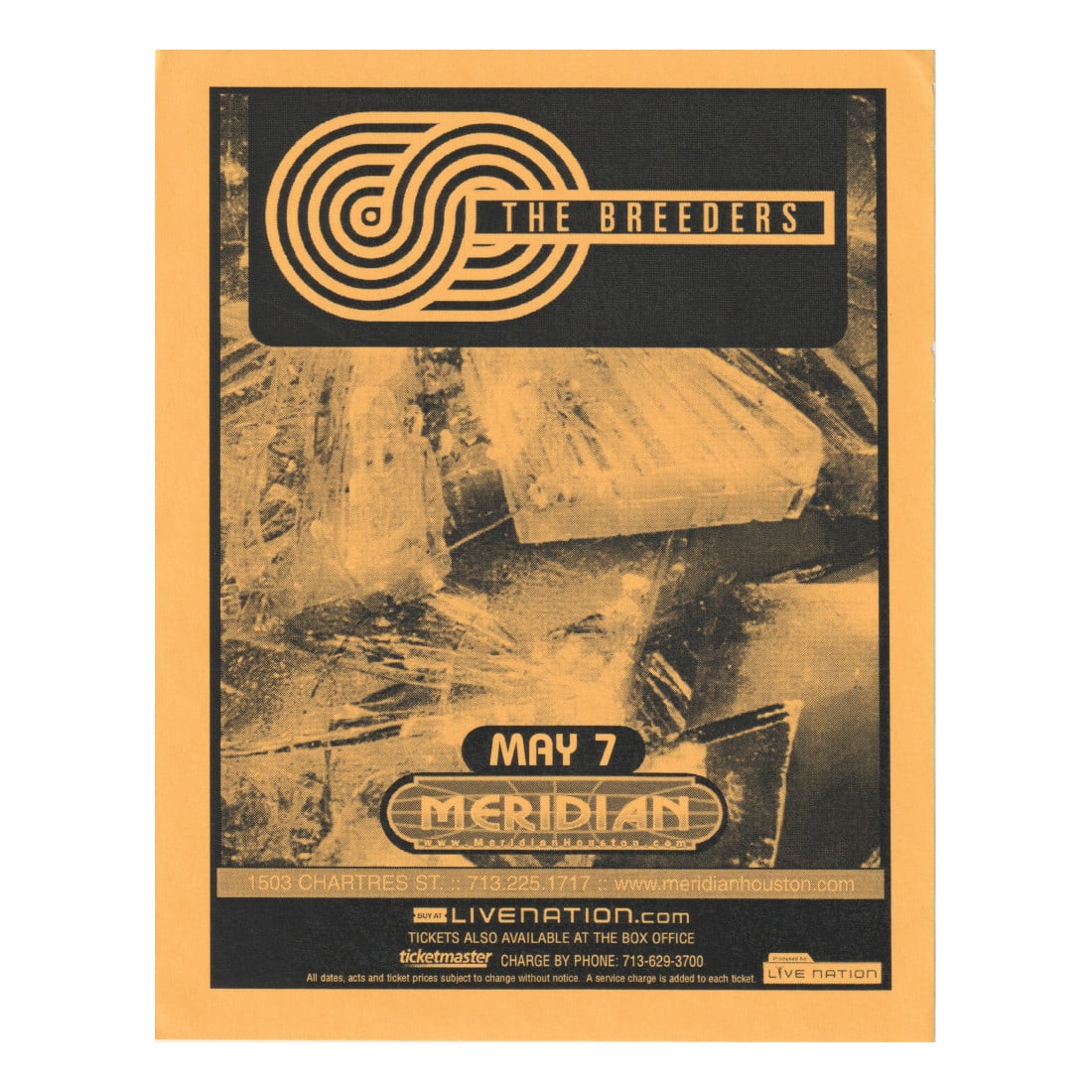 The Breeders - 2008 Concert Handbill (1 of 1)