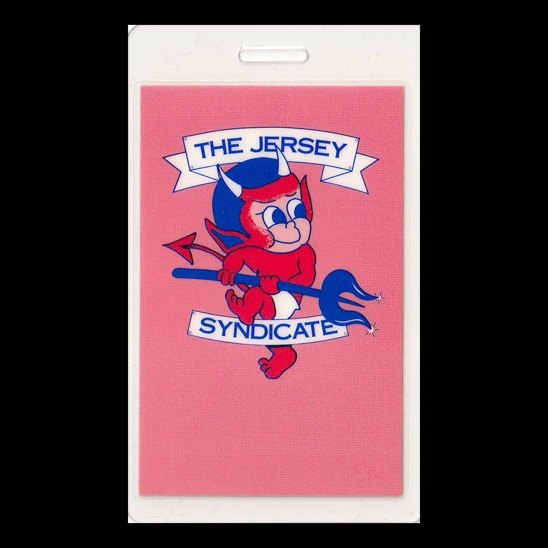 Bon Jovi - Jersey Syndicate Tour - Laminated Backstage Pass: BON JOVI (American Rock Band) Authentic 1988 1991 The Jersey Syndicate Tour Unused Laminated Backstage Pass. Includes COA. Dimensions: 2 1/2 inches by 4 1/4 inches Shipped Flat Shipping can be