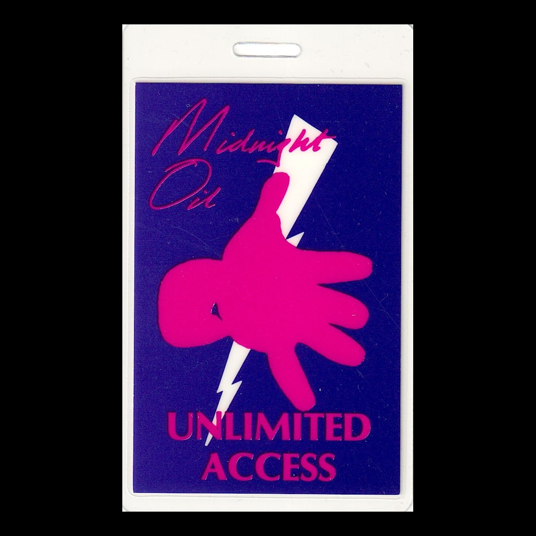 Midnight Oil - 1990 Tour Laminated Backstage Pass (1 of 1)