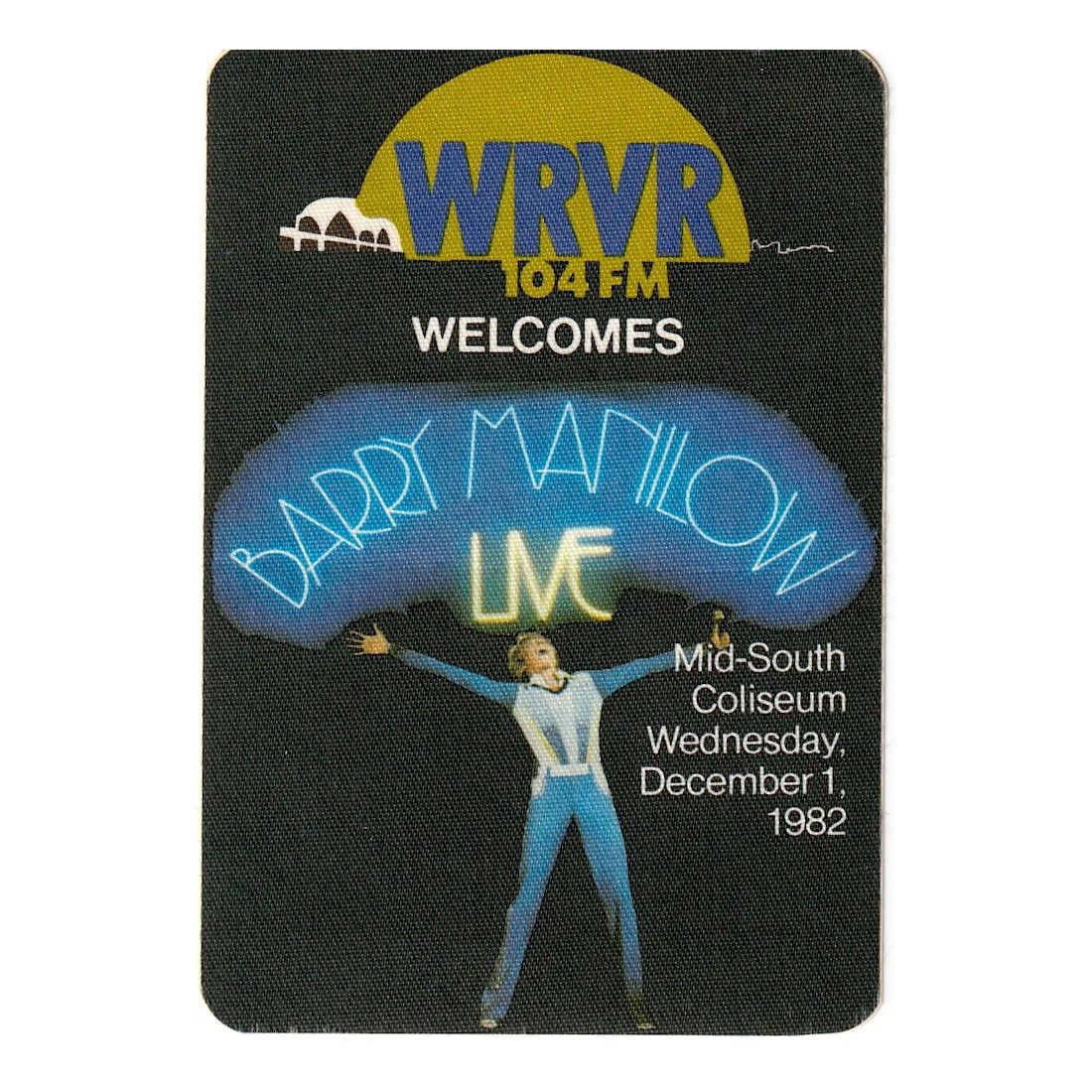 Barry Manilow - 1992 World Tour - Backstage Pass: BARRY MANILOW (American Singer-Songwriter) Authentic 1982 World Tour Unused Backstage Pass. Includes COA. Dimensions: 3 1/4 inches by 4 11/16 inches Shipped Flat Shipping can be combined