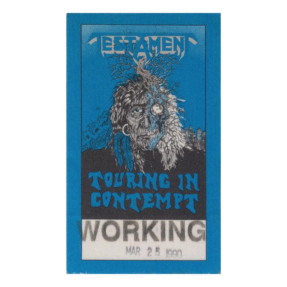 Testament - 1990 Touring in Contempt Tour - Backstage Pass (1 of 1)