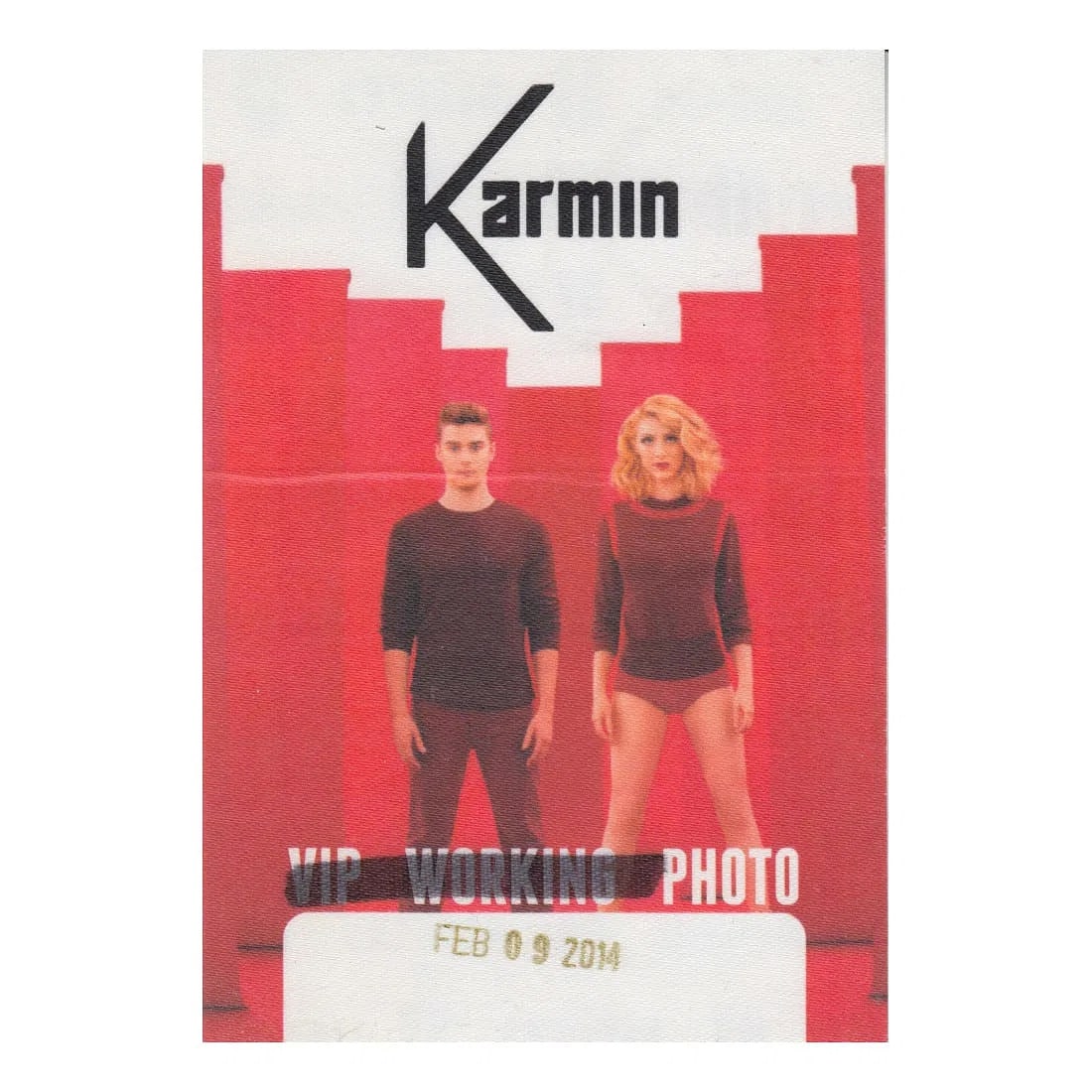 Karmin - 2014 Pulses Tour - Backstage Pass: KARMIN (American Pop Duo) Authentic 2014 Pulses Tour Unused Photo Backstage Pass . Dated: 02-09-2014. Includes COA. Dimensions: 3 5/16 inches by 4 3/4 inches Shipped Flat Shipping can be combined k596
