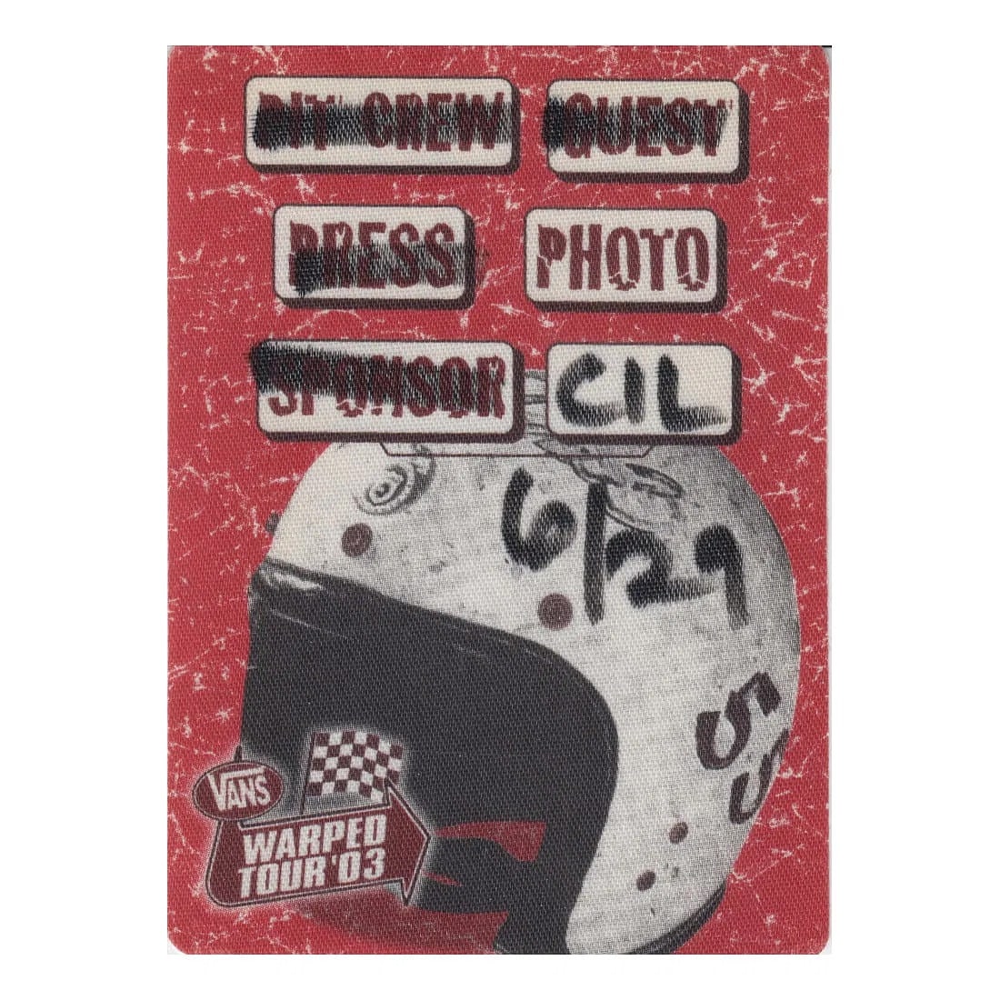 Vans - 2013 Warped Tour - Backstage Pass: VANS (Various Artists) Authentic 2003 Warped Tour Unused Photo Backstage Pass . Dated: 06-29-2003. Includes COA. Dimensions: 3 1/4 inches by 4 1/2 inches Shipped Flat Shipping can be combined k5965
