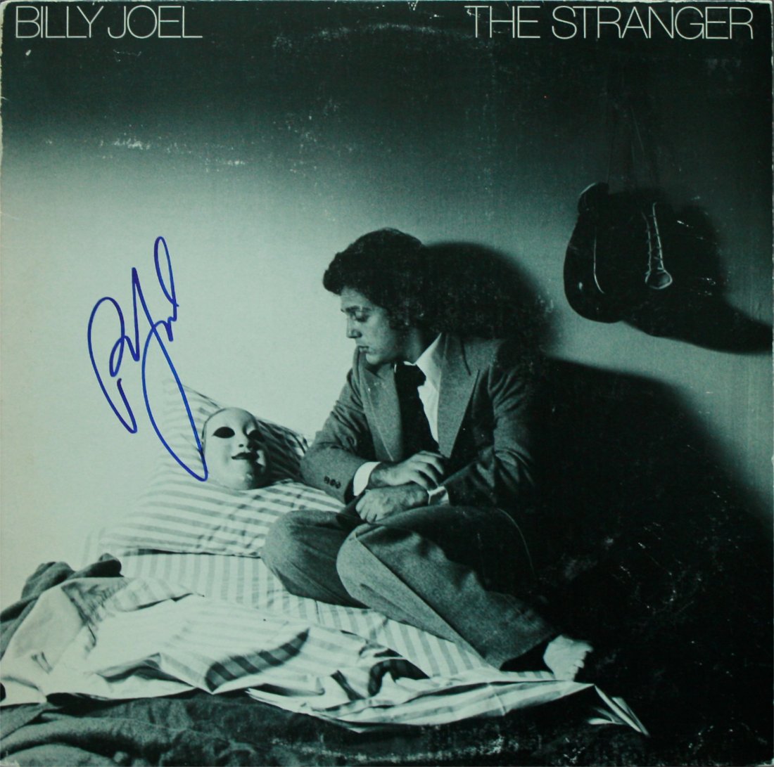 Billy Joel Autographed "The Stranger" LP: Billy Joel Autographed The Stranger LP Signed in Blue Sharpie Excellent Condition Includes COA Dimensions: 12 ½" by 12 ½"